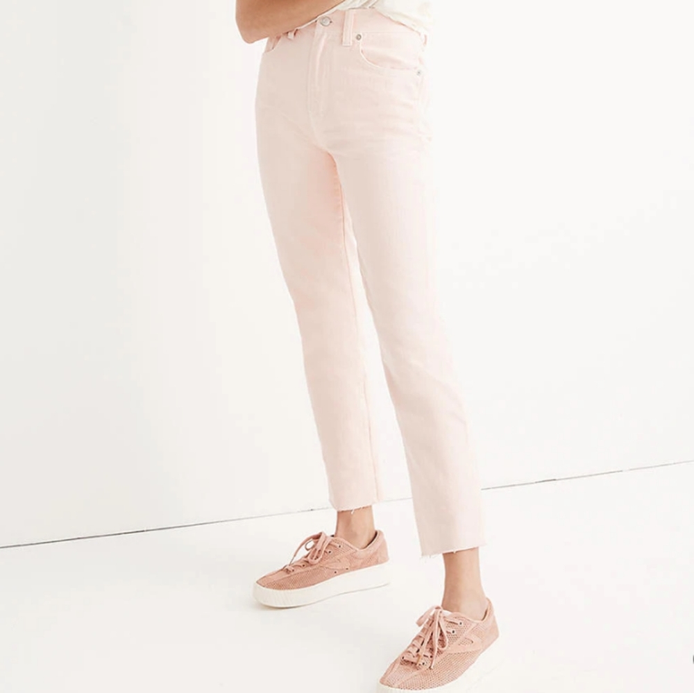 Madewell Garment-Dyed Straight-Leg Jeans